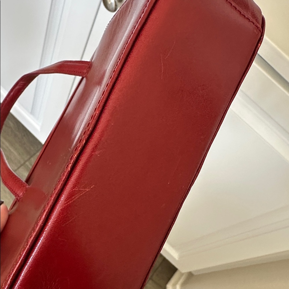 Fossil Rich Red Leather Shoulder Bag - Picture 5 of 5